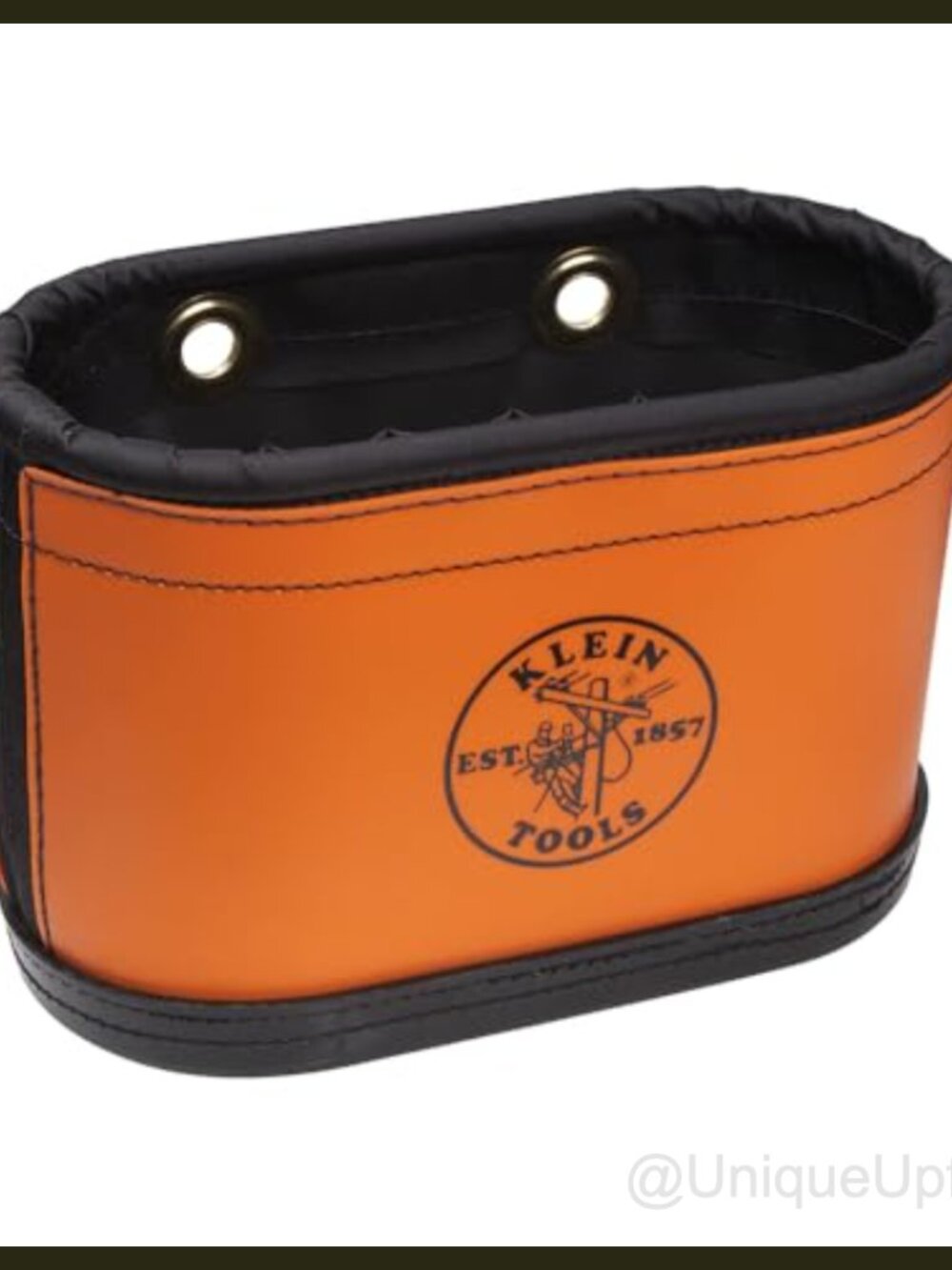 15-Pocket Oval Hard-Body Bucket Tool Organizer with Kickstand Non-Conductive